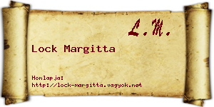 Lock Margitta névjegykártya